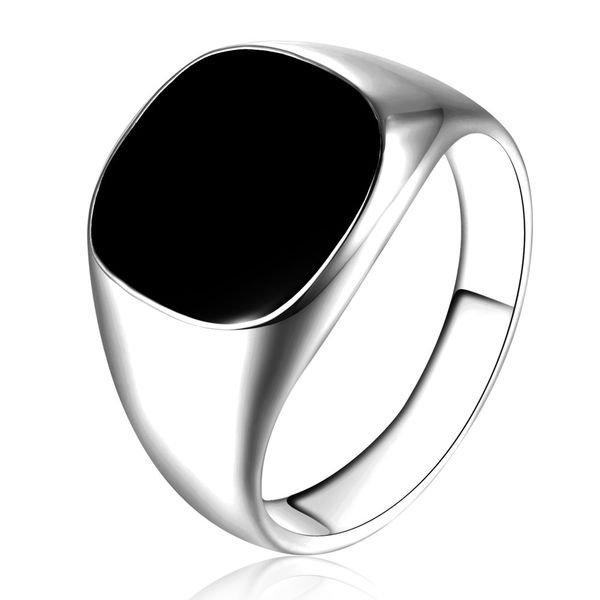 men cool oil drop ring round square ring foreign trade wholesale wish fashion simple amazon, Silver
men cool oil drop ring round square ring foreign trade wholesale wish fashion simple amazon, Silver