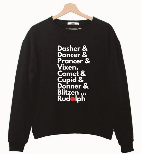 dasher dancer family kids couple sweatshirts letter print new fashion o-neck sweatshirt pullover female femme drop ship, Black
dasher dancer family kids couple sweatshirts letter print new fashion o-neck sweatshirt pullover female femme drop ship, Black