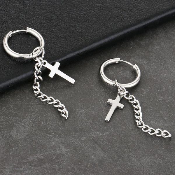 hoop & huggie 1 pair christ cross pendientes dangle earrings for women men punk tassel hoops ear ring kpop accessories jewelry, Golden;silver
hoop & huggie 1 pair christ cross pendientes dangle earrings for women men punk tassel hoops ear ring kpop accessories jewelry, Golden;silver