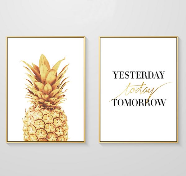 yesterday today tomorrow gold pineapple canvas paintings wall art poster pictures for living room home decor no frame
yesterday today tomorrow gold pineapple canvas paintings wall art poster pictures for living room home decor no frame