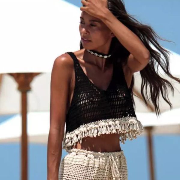 summer women' crochet shell tassel bikini hollow out sleeveless loose t-shirts swimwear ladies solid crop beachwear bathing, Blue;gray
summer women' crochet shell tassel bikini hollow out sleeveless loose t-shirts swimwear ladies solid crop beachwear bathing, Blue;gray