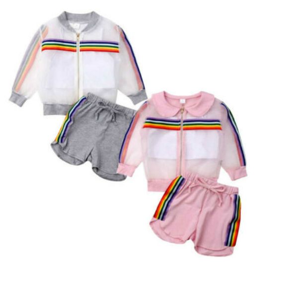 2019 детская летняя одежда для малышей дети baby girl сетка-пальто + жилет + брюки наряд 3шт уф-солнцезащитный костюм красочная полосатая ра, White
2019 детская летняя одежда для малышей дети baby girl сетка-пальто + жилет + брюки наряд 3шт уф-солнцезащитный костюм красочная полосатая ра, White