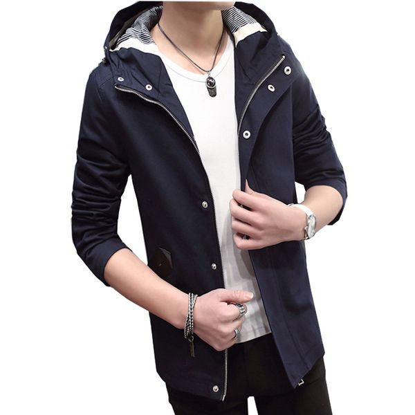 2016 new men's solid color cotton hooded jacket slim solid color men's fashion casual jacket ing, Black;brown
2016 new men's solid color cotton hooded jacket slim solid color men's fashion casual jacket ing, Black;brown