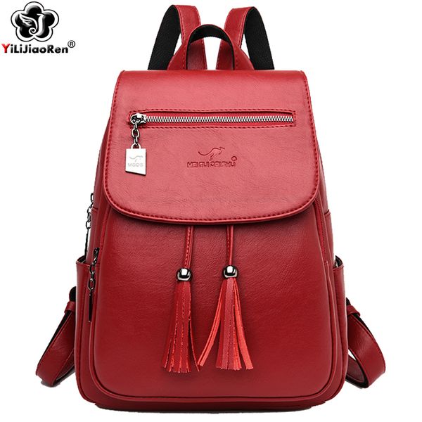 fashion tassel backpack women soft leather backpack purse large capacity school bags for teenage girls big ladies travel bags
fashion tassel backpack women soft leather backpack purse large capacity school bags for teenage girls big ladies travel bags