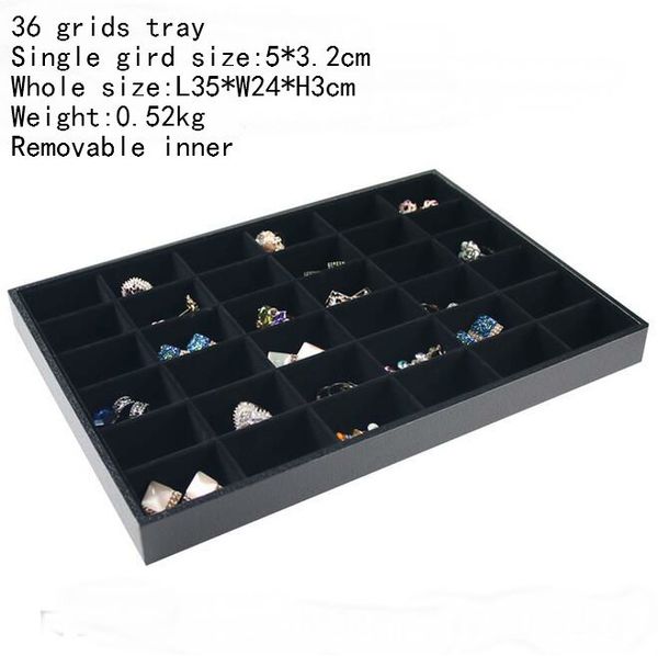 ювелирные футляры черный бархат и кожа pu jewelry display tray для ожерелья браслеты кольца серьги подвески хранения, Black;white
ювелирные футляры черный бархат и кожа pu jewelry display tray для ожерелья браслеты кольца серьги подвески хранения, Black;white