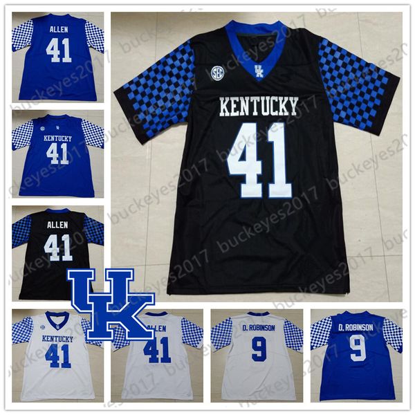 ncaa kentucky wildcats men youth kid blue black white football jersey #41 josh allen 9 davonte robinson 10 asim rose 87 cj conrad
ncaa kentucky wildcats men youth kid blue black white football jersey #41 josh allen 9 davonte robinson 10 asim rose 87 cj conrad