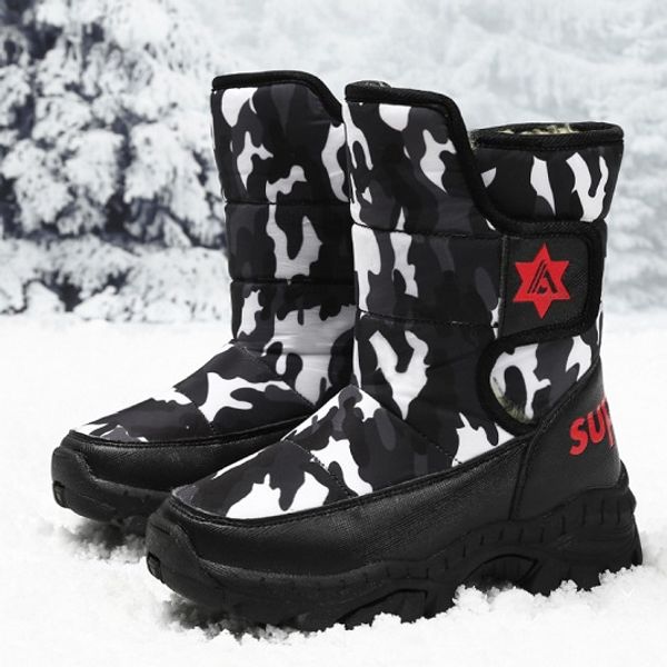 boys winter boots kids snow boots designer camouflag printing children waterproof thick snow boots plus size eur29-39, Black;grey
boys winter boots kids snow boots designer camouflag printing children waterproof thick snow boots plus size eur29-39, Black;grey