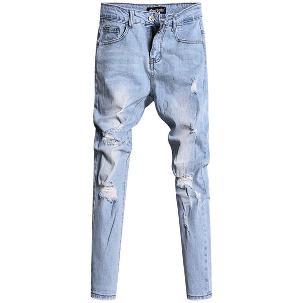 autumn and summer 2020 ripped ankle length jeans men loose feet slim beggar pants hong kong style harem pants casual, Blue
autumn and summer 2020 ripped ankle length jeans men loose feet slim beggar pants hong kong style harem pants casual, Blue