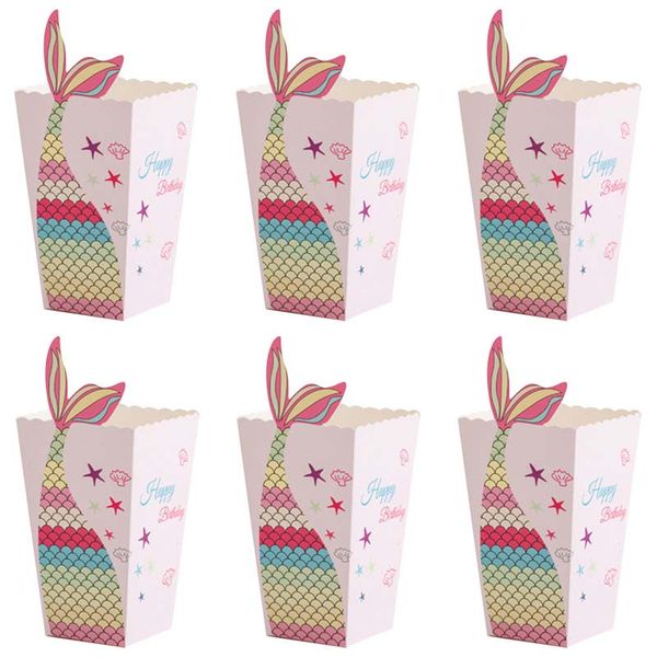 6pcs mermaid tail popcorn boxes paper gift candy box girls mermaid birthday party decorations kids favors baby shower suppiles
6pcs mermaid tail popcorn boxes paper gift candy box girls mermaid birthday party decorations kids favors baby shower suppiles