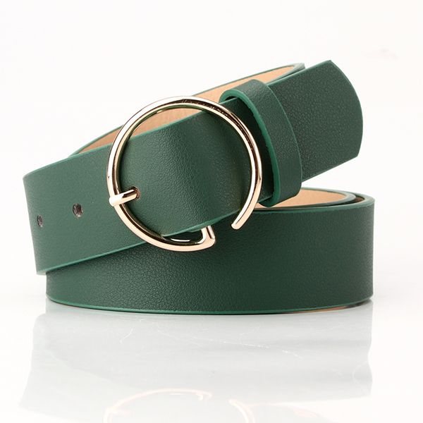 new style women's letter round buckle pu belt simple personality ins style versatile belt fashion new, Black;brown
new style women's letter round buckle pu belt simple personality ins style versatile belt fashion new, Black;brown