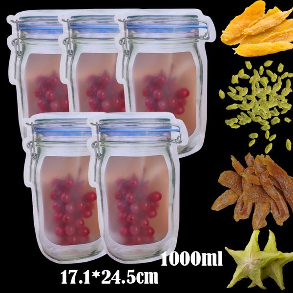 50pcs portable reusable mason jar bottles bags seal food container food snack zipper bags travel food candy ziplock bags
50pcs portable reusable mason jar bottles bags seal food container food snack zipper bags travel food candy ziplock bags