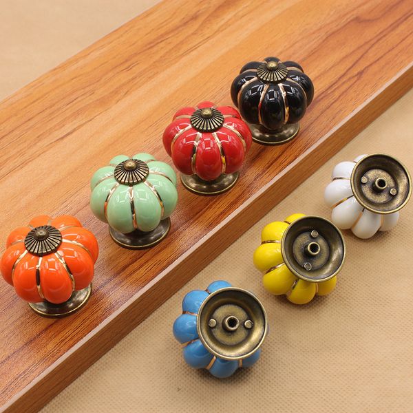 pumpkin shape ceramics door handles doorknobs for cupboard drawer rural pull handle factory direct
pumpkin shape ceramics door handles doorknobs for cupboard drawer rural pull handle factory direct