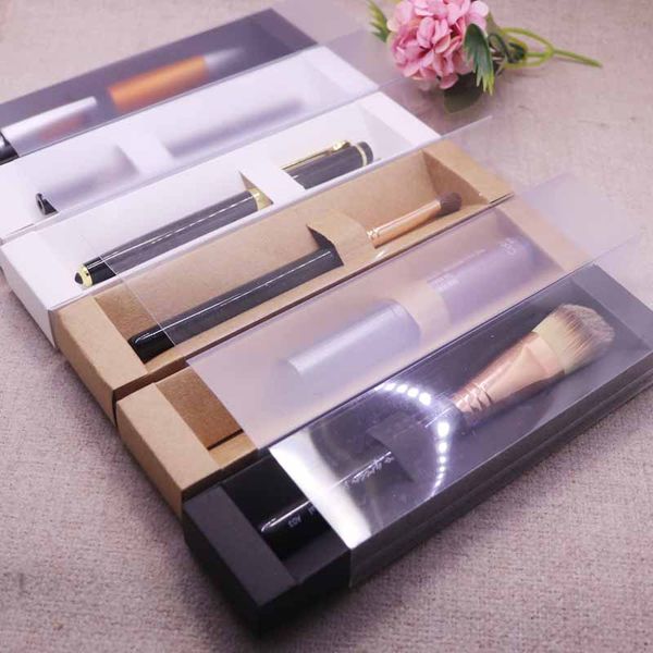 new vintage kraft frosted cover slide eyebrow box clear window pen box white lip sticker black cosmetic single package, Black;white
new vintage kraft frosted cover slide eyebrow box clear window pen box white lip sticker black cosmetic single package, Black;white