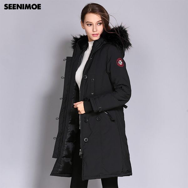 seenimoe winter jacket women 2018 parkas plus size outwear coats women army green big fur hood coat cotton padded quality jacket, Black
seenimoe winter jacket women 2018 parkas plus size outwear coats women army green big fur hood coat cotton padded quality jacket, Black