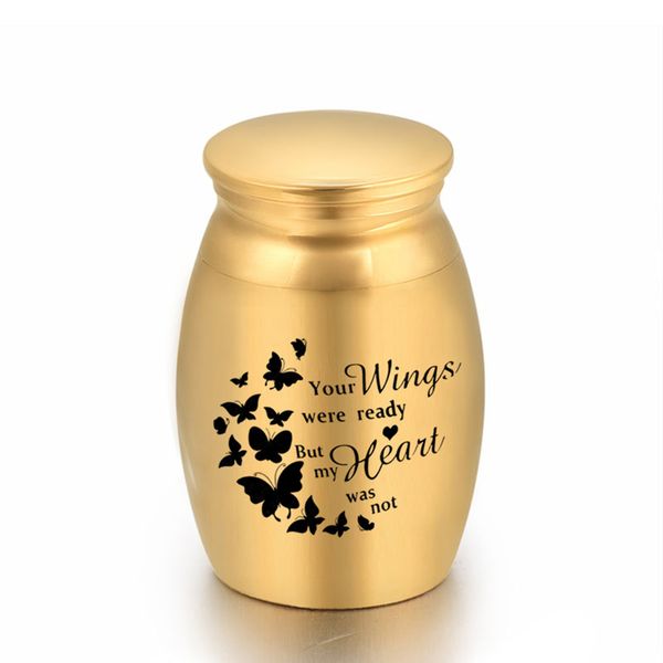 your wings were ready my heart was not - cremation urns ashes holder keepsake memorial mini urn funeral urn butterfly pendant 16x25mm, Silver
your wings were ready my heart was not - cremation urns ashes holder keepsake memorial mini urn funeral urn butterfly pendant 16x25mm, Silver
