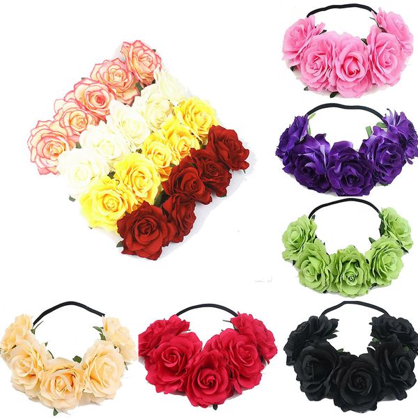 new fashion 1pcs girl crown floral rose flower headband hairband wedding hair garland headpiece accessories, Brown
new fashion 1pcs girl crown floral rose flower headband hairband wedding hair garland headpiece accessories, Brown