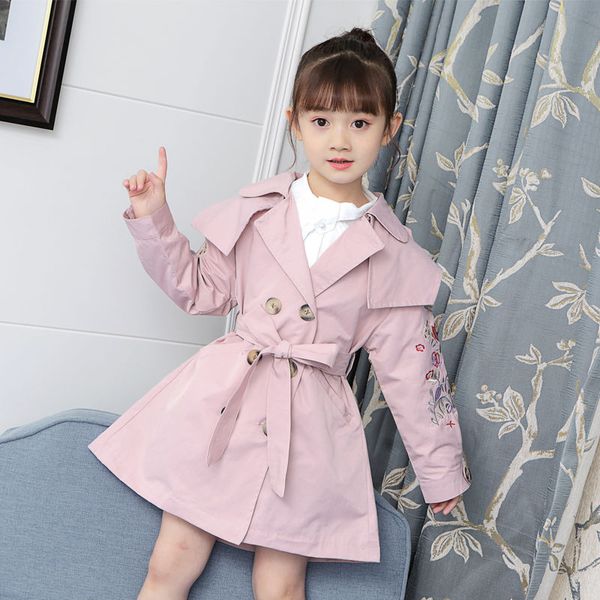 girl's coat spring and autumn models little girl windbreaker mid-length coat 2020 new foreign children's clothing, Blue;gray
girl's coat spring and autumn models little girl windbreaker mid-length coat 2020 new foreign children's clothing, Blue;gray
