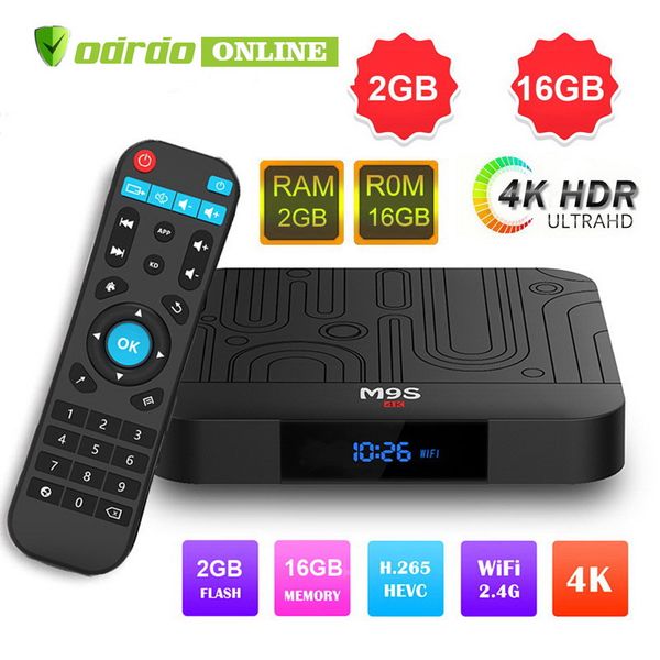 

Amlogic S905W M9S W1 2GB 16GB TV Box Quad-core Android 7.1 TV Streaming Boxes M9S S905W better than TX3 X96 H96 S905X2 RK3328 TV Box