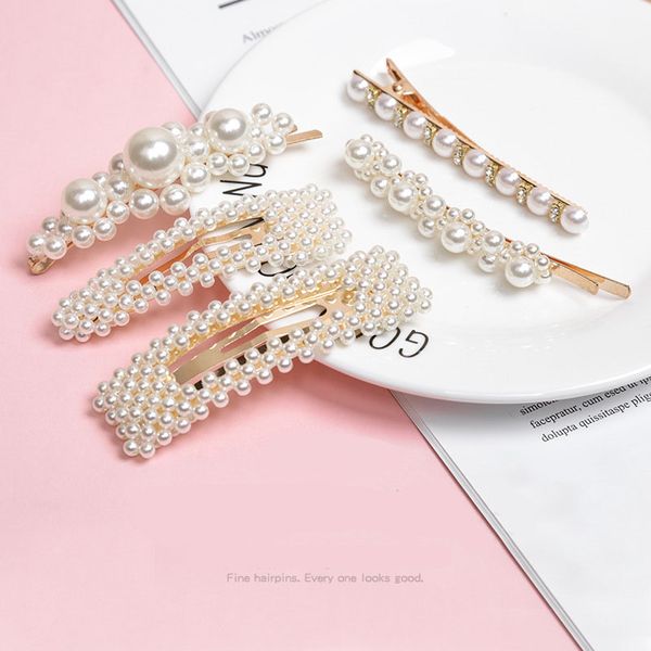 dhl 12 styles 2019 charm pearl hair clip boutique barrette hairpin women girl fashion jewelry hair accessories wedding party gift m047f, Golden;silver
dhl 12 styles 2019 charm pearl hair clip boutique barrette hairpin women girl fashion jewelry hair accessories wedding party gift m047f, Golden;silver