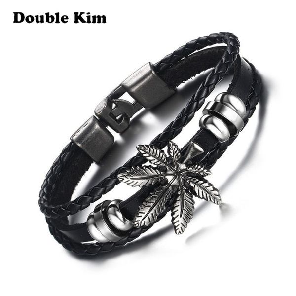 classic men's vintage maple leather bangle stainless steel material black color bracelet personality fashion jewelry metal gift
classic men's vintage maple leather bangle stainless steel material black color bracelet personality fashion jewelry metal gift