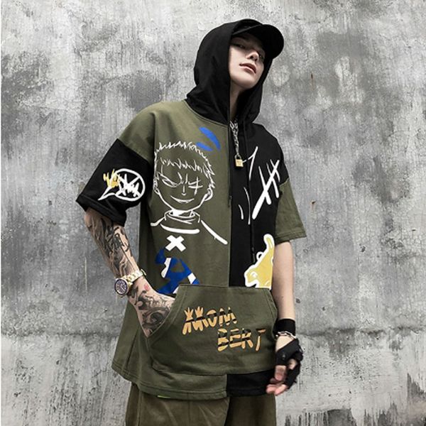 2020 hoody t camisa masculina camisetas hip hop t camisa moda alta rua splicer verão streetwear, White;black
2020 hoody t camisa masculina camisetas hip hop t camisa moda alta rua splicer verão streetwear, White;black