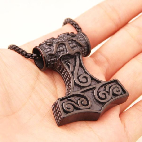 hipper stainless steel black fashion viking mjolnir rune thor hammer amulet box chain pendant necklace men's boy's jewelry
hipper stainless steel black fashion viking mjolnir rune thor hammer amulet box chain pendant necklace men's boy's jewelry