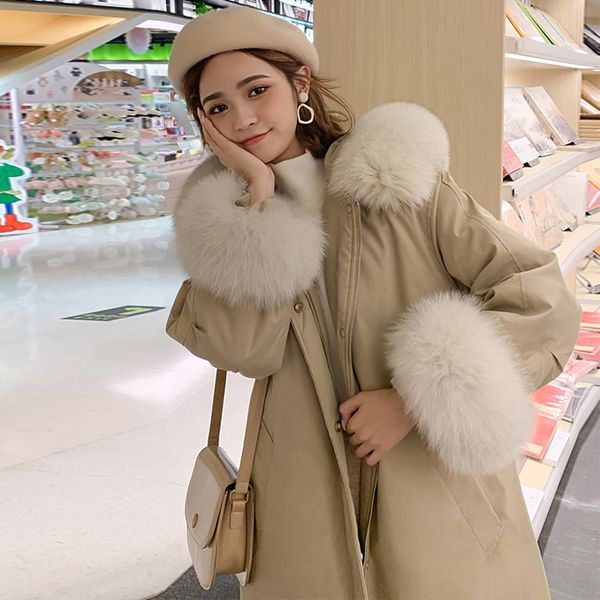 women's down & parkas large natural fur hooded jacket women long for white duck coat thick warm feather snow outwear, Black
women's down & parkas large natural fur hooded jacket women long for white duck coat thick warm feather snow outwear, Black