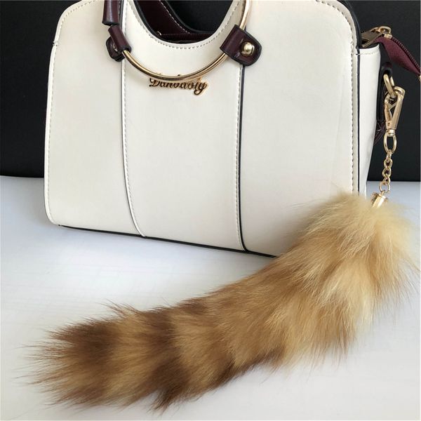 100% real american raccoon fur tail keychain car keychain bag charm cosplay toy, Silver
100% real american raccoon fur tail keychain car keychain bag charm cosplay toy, Silver