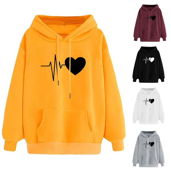 2019 autumn women sweatshirt long sleeve hoodie casual sportwear pullover heart print fitness sport sweaters, White;black
2019 autumn women sweatshirt long sleeve hoodie casual sportwear pullover heart print fitness sport sweaters, White;black