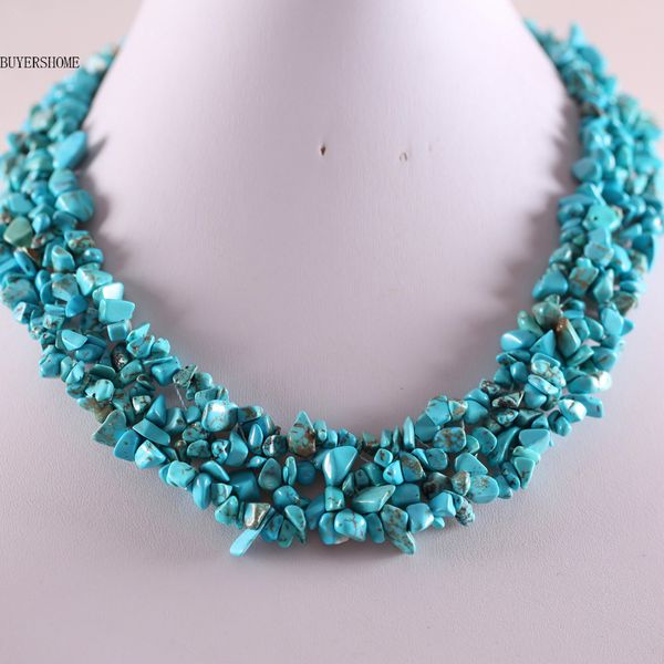 jewelry 4x8mm blue howlite chip beads nylon line weave necklace 18" 1pcs e034, Silver
jewelry 4x8mm blue howlite chip beads nylon line weave necklace 18" 1pcs e034, Silver