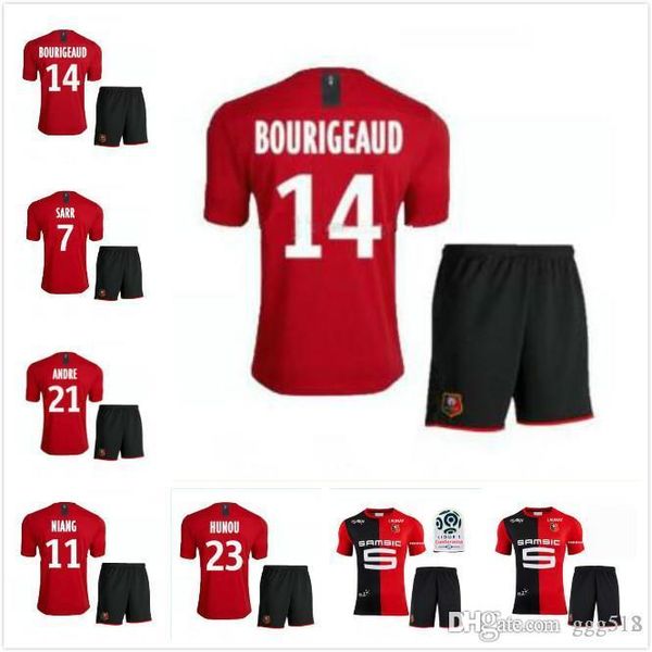 19 20 stade rennais home soccer jerseys 2019 2020 rennes maillot de foot sarr niang bourigeaud andre hunou football uniform shirts, Black
19 20 stade rennais home soccer jerseys 2019 2020 rennes maillot de foot sarr niang bourigeaud andre hunou football uniform shirts, Black