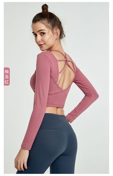ropa de yoga long sleeve yoga women gym sports wear shirts for female dance wear backless fitness slim fit running suit, White;red
ropa de yoga long sleeve yoga women gym sports wear shirts for female dance wear backless fitness slim fit running suit, White;red