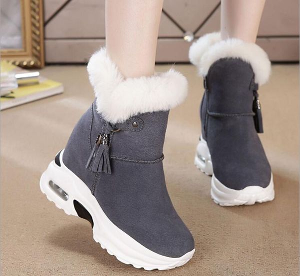 new flock wram classic high-heeled elegant fashion shose cancise pumps winter soft and comfortable wedges women boots shoes, Black
new flock wram classic high-heeled elegant fashion shose cancise pumps winter soft and comfortable wedges women boots shoes, Black