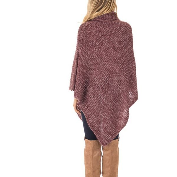 christmas sweater women's knit turtle neck poncho with button irregular hem pullover sweaters winter coat women chandail femme, White;black
christmas sweater women's knit turtle neck poncho with button irregular hem pullover sweaters winter coat women chandail femme, White;black