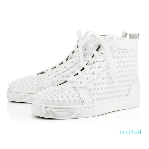 men women designer shoes luxury spikes sneaker red triple black white suede leather fashion mens flats bottoms shoe size 36-47 ct04
men women designer shoes luxury spikes sneaker red triple black white suede leather fashion mens flats bottoms shoe size 36-47 ct04