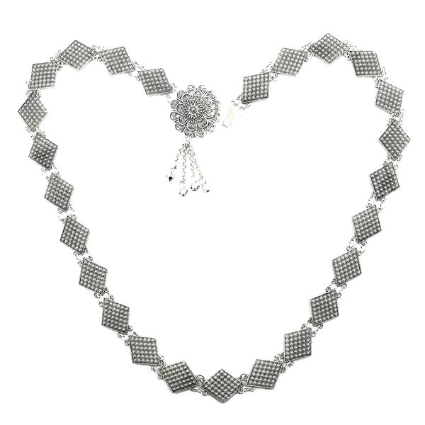 new style geometric diamond florets retro flower bell pendant waist chain dance accessories waist chain women jewelry gift, Silver
new style geometric diamond florets retro flower bell pendant waist chain dance accessories waist chain women jewelry gift, Silver
