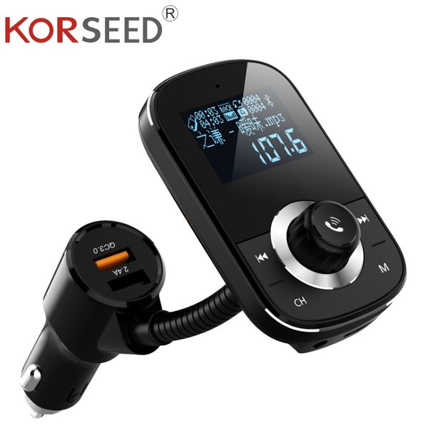 korseed fm transmitter modulator qc3.0 quick charger dual usb tf carddab transmitter for car radio bluetooth handskit
korseed fm transmitter modulator qc3.0 quick charger dual usb tf carddab transmitter for car radio bluetooth handskit