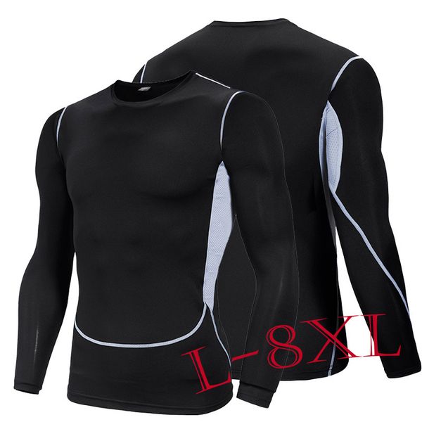 mens designer extra large breathable quick-drying long-sleeved t-shirt sports fitness clothes, White;black
mens designer extra large breathable quick-drying long-sleeved t-shirt sports fitness clothes, White;black