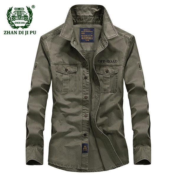 2018 Spring Men 'S High Quality Military Casual Brand Long Sleeve Shirt Man Autumn 100 %Cotton Afs Jeep Army Green Shirts S -4xl
2018 Spring Men 'S High Quality Military Casual Brand Long Sleeve Shirt Man Autumn 100 %Cotton Afs Jeep Army Green Shirts S -4xl