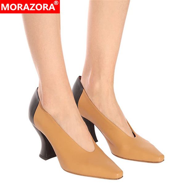 morazora 2020 women pumps genuine leather single shoes mixed colors spring summer vintage dress office shoes ladies, Black
morazora 2020 women pumps genuine leather single shoes mixed colors spring summer vintage dress office shoes ladies, Black