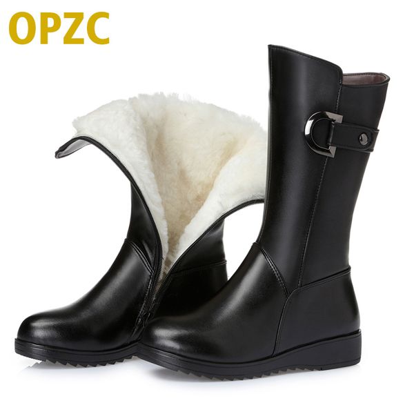 2018 winter genuine leather women snow boots. with flat female wool warm female motorcycle boots. large size 35-43 women boots, Black
2018 winter genuine leather women snow boots. with flat female wool warm female motorcycle boots. large size 35-43 women boots, Black