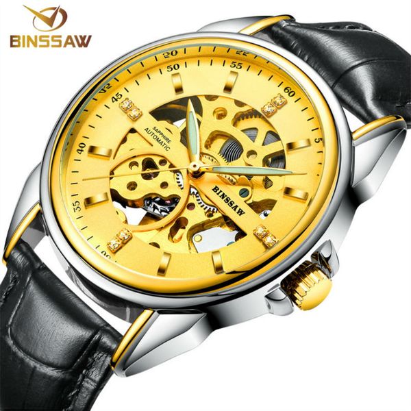binssaw / 2017 stainless steel watch original luxury brand new men skeleton automatic mechanical watches relogio masculino, Slivery;brown
binssaw / 2017 stainless steel watch original luxury brand new men skeleton automatic mechanical watches relogio masculino, Slivery;brown