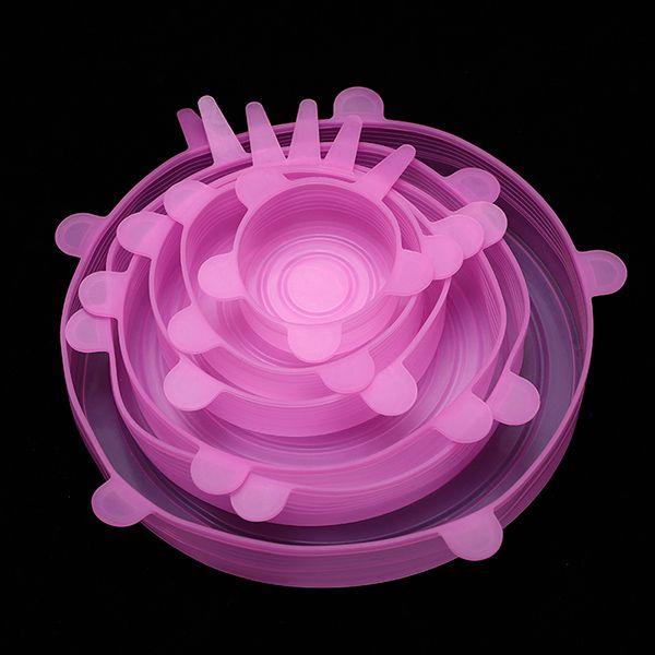 worthbuy 6 pcs/set food silicone cover universal silicone lids for cookware bowl pot reusable stretch lids kitchen accessories
worthbuy 6 pcs/set food silicone cover universal silicone lids for cookware bowl pot reusable stretch lids kitchen accessories