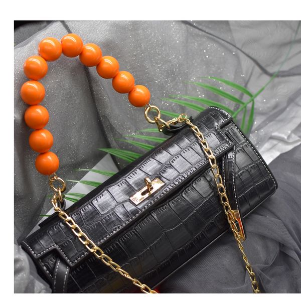 super chic lady resin colored bead handbag strap updating color girls fashion big size 25mm bead pearl wristlet purse belt, Black
super chic lady resin colored bead handbag strap updating color girls fashion big size 25mm bead pearl wristlet purse belt, Black
