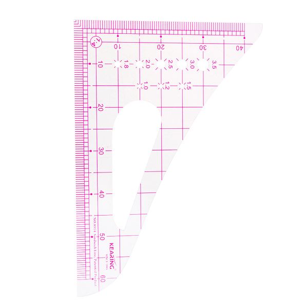 1 piece multi-function triangle metric ruler measure sewing dressmaking tailor tool, Black
1 piece multi-function triangle metric ruler measure sewing dressmaking tailor tool, Black