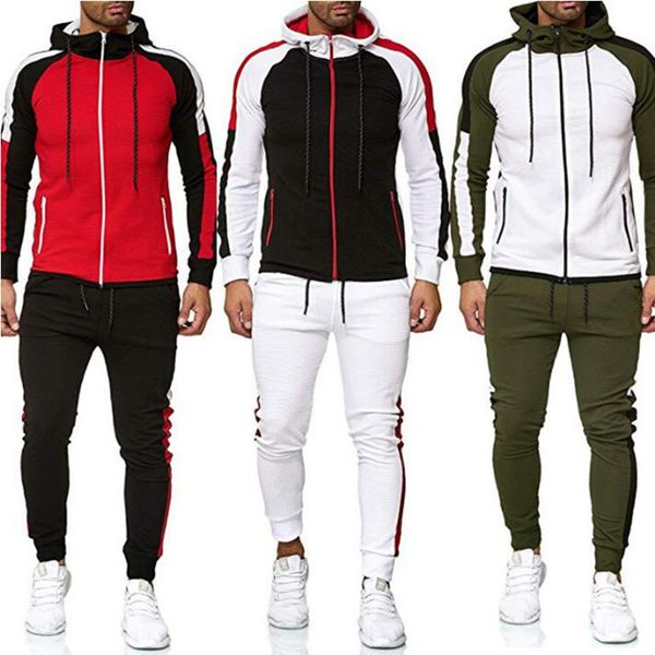 men's tracksuits hoodies red striped sport tracksuit patchwork jogging suits outfit suits 2020 2 pieces tracksuits for men, Gray
men's tracksuits hoodies red striped sport tracksuit patchwork jogging suits outfit suits 2020 2 pieces tracksuits for men, Gray