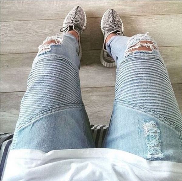 mens strech ripped biker jeans skinny light blue distressed kanye west designer distrressed brand hip hop streetwear swag pants
mens strech ripped biker jeans skinny light blue distressed kanye west designer distrressed brand hip hop streetwear swag pants