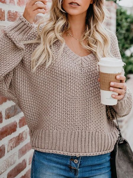 2019 cross-border specifically for the new models autumn and winter women loose knit v-neck sweater, White;black
2019 cross-border specifically for the new models autumn and winter women loose knit v-neck sweater, White;black