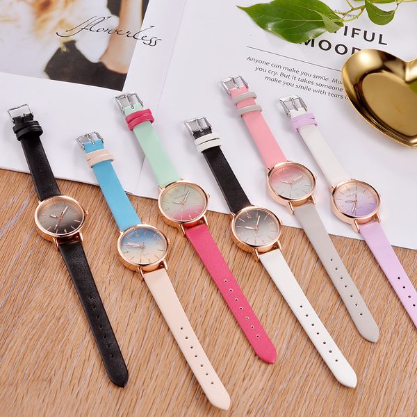 women's simple leather quartz watch women gradient simple women's watch casual wristwatch for gift relojes montre femme, Slivery;brown
women's simple leather quartz watch women gradient simple women's watch casual wristwatch for gift relojes montre femme, Slivery;brown