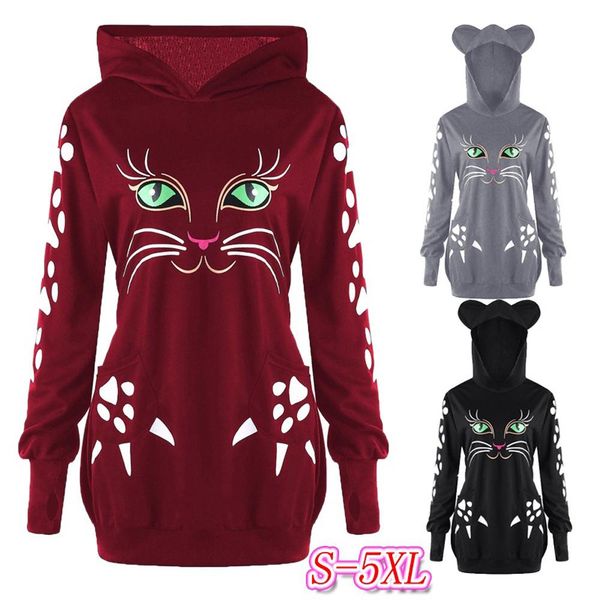 gothic cat print with ears hoodies autumn winter women cute pocket hooded pullover female warm slim sweatshirts plus size, Black
gothic cat print with ears hoodies autumn winter women cute pocket hooded pullover female warm slim sweatshirts plus size, Black